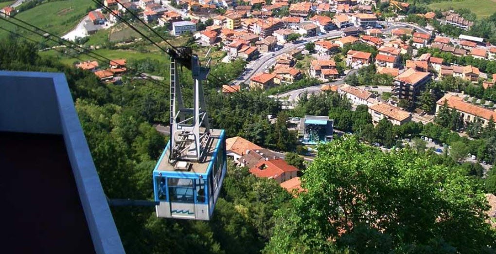 Funivia di San Marino (Cable Car), Borgo Maggiore to San Marino City, San Marino